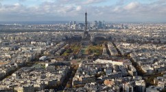 Paris from the sky-view deck of Montpernase